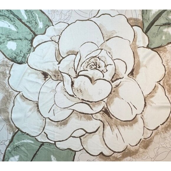 2/$30 NEW Multicolor Sweet Floral Off White Flower Printed Silky Fashion Scarf - Picture 6 of 12